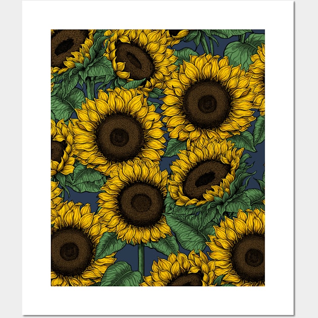 Sunflower field Wall Art by katerinamk